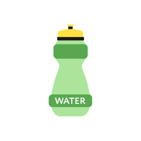 Sports bottle hydro flask water. Sport water bottle vector illustration colorfulのイラスト素材
