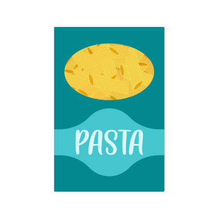 Grocery Food simple objects. Cake or spaghetti. cartoon flat vectorのイラスト素材