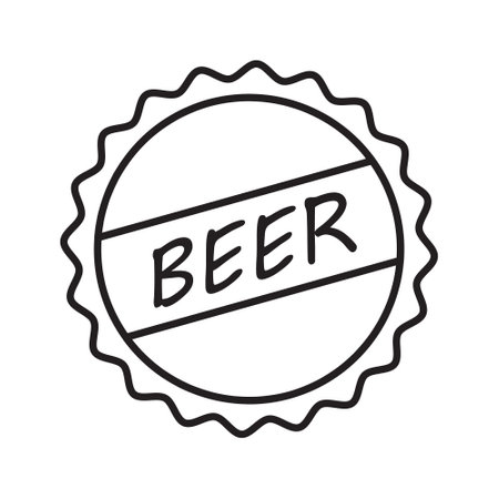 Beer Line Icon. Contains such Icons as Barrel, Six-pack, Keg, Signboard, Mug, drinks. Alcohol pub or bar glass. Two glasses of beer toasting creating splash on white background.のイラスト素材