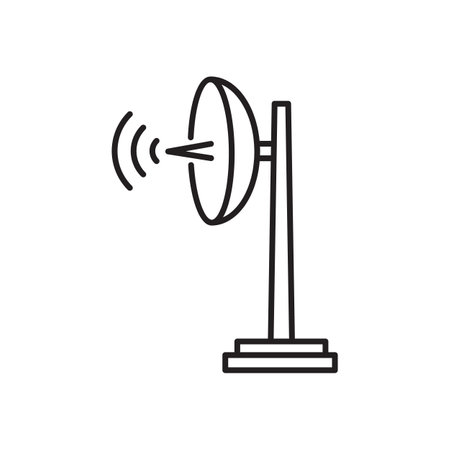 Drone line icon. Included the icons as drone, remote, controller, radar, map, signal and more line iconのイラスト素材