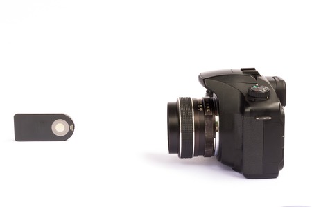 wireless remote for camera isolate on white background