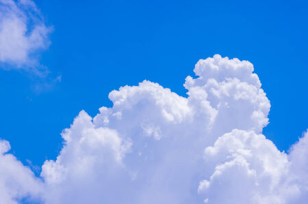 blue sky with cloud backgroundの写真素材