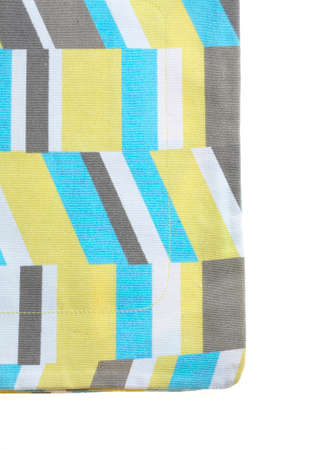 modern thai fabric on white background