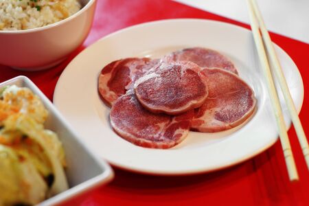 close up meat and vegetable in japanese foodの写真素材