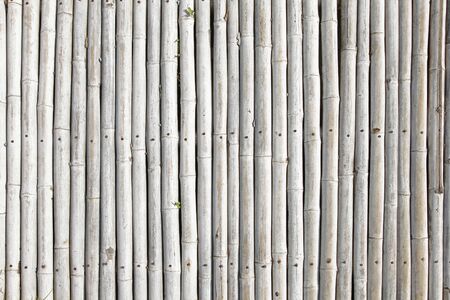 Background from old rustic bamboo fenceの写真素材