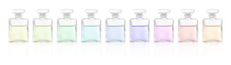 perfume bottle isolated on white background with clipping path