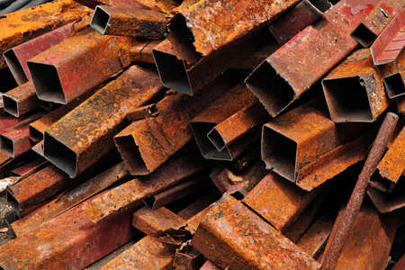 Close up rust and oxidized metal, Grunge rustic metal texture.