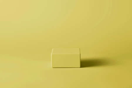 Blank mini podium for product display on pastel background