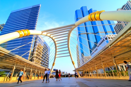 Business area , buildings in the city of bangkok, Thailand.