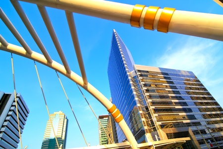 Business area , buildings in the city of bangkok, Thailand.