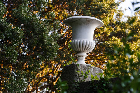 antique marble vase in the Vorontsov Palace, Yalta, Crimeaの写真素材