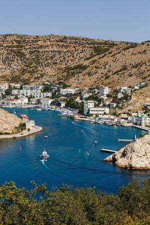 view of the mountains with balaclava, Crimea
