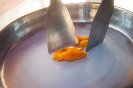 Ice-cream rollsの写真素材