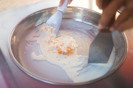 Ice-cream rollsの写真素材