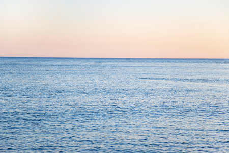 sunset on the sea nature backgroundの写真素材
