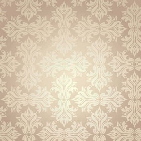 seamless damask wallpaper vector illusrationのイラスト素材