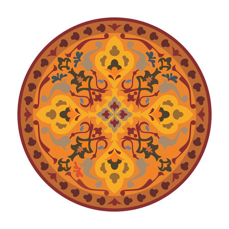 persian circle ornamentのイラスト素材