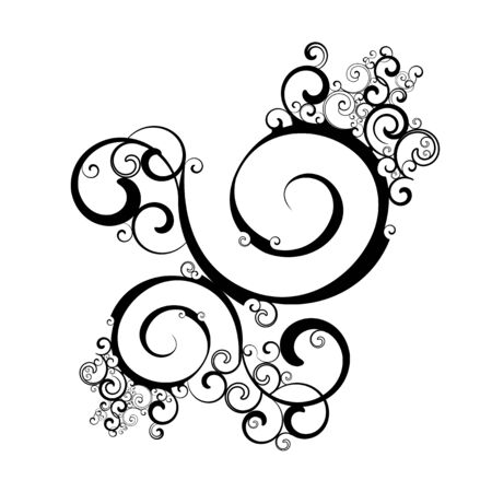 abstract fractal design elementのイラスト素材