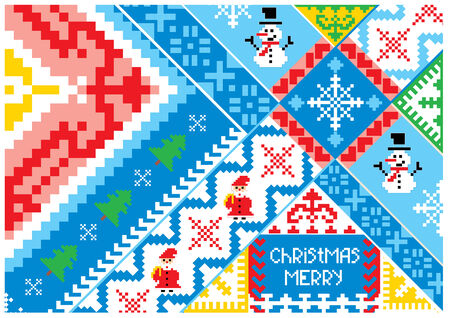 artistic christmas cardのイラスト素材