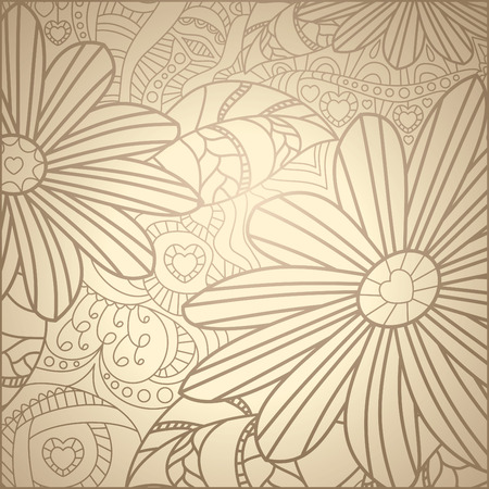 cute floral pattern illustrationのイラスト素材