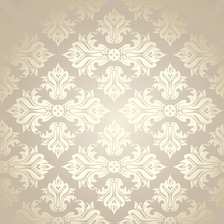 seamless damask wallpaper illustrationのイラスト素材