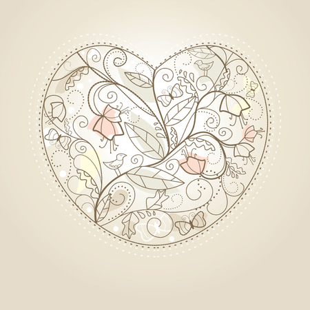 Cute valentine`s day card with free place for your textのイラスト素材
