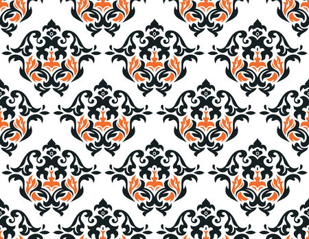 abstract seamless damask wallpaperのイラスト素材