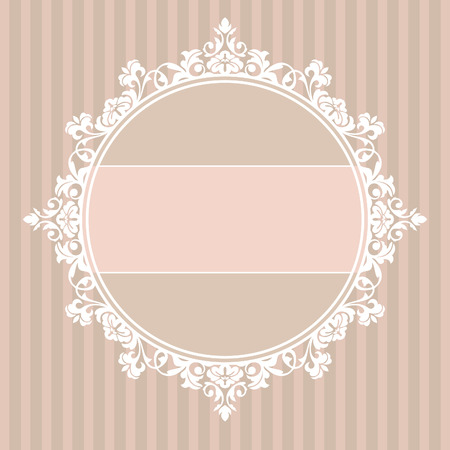 abstract cute decorative vintage frame   illustrationのイラスト素材