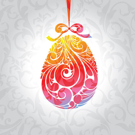 abstract cute vector illustration background with eggのイラスト素材