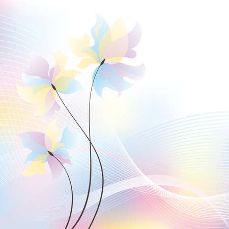 abstract colorful modern wave background vector illustrationのイラスト素材