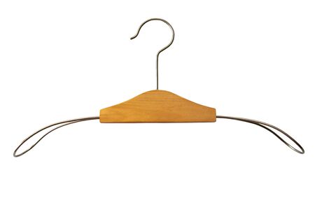 Hanger isolated over white background.の写真素材