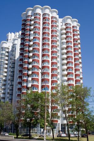 New apartment house in Moscow, Russia.の写真素材