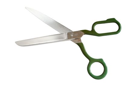 sartorial shears isolated over white backgroundの写真素材