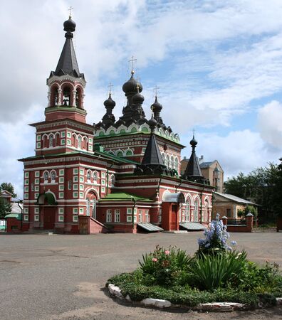 Russian orthodox church in Kirov city in Russiaの写真素材