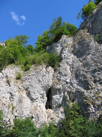 Cliff. Photographed in Moravia, Czech Republic.の写真素材