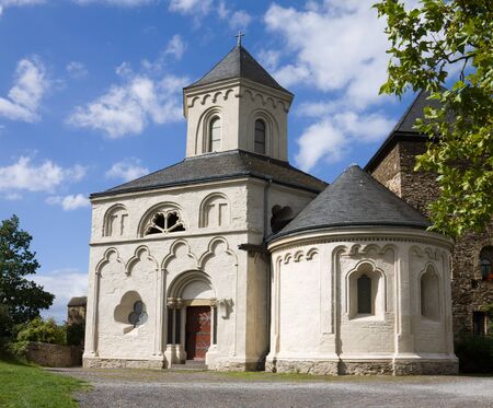 The chapel of St. Matthias in KobernGondorf Germany. KobernGondorf is a municipality in RhinelandPalatinate. The chapel is located on the top of hill near KobernGondorf.の写真素材