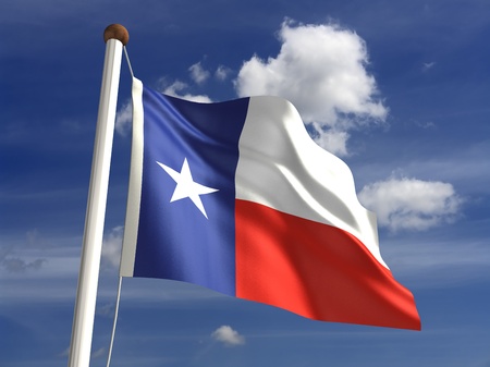 3D Texas flag