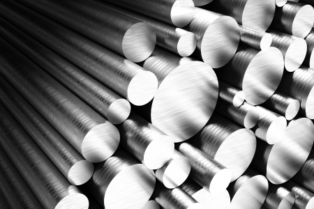 Stack of Steel Pipesの写真素材