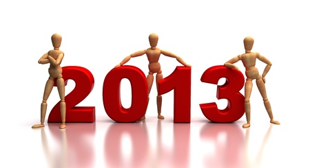 2013 New Years Team  computer generated image の写真素材