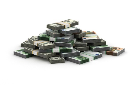 Stack of Money Concept  Computer generated image 
