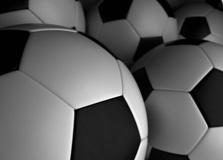 Background with Football  High resulotion Computer generated image 