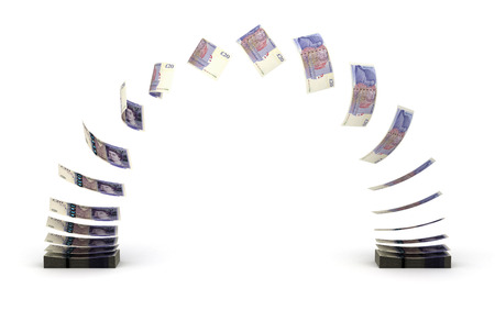 Pound Transfer (isolated on white)の写真素材