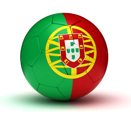 Portuguese Football  isolated with clipping path の写真素材