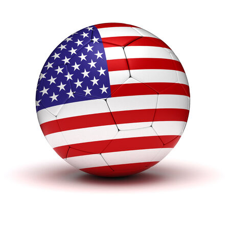 USA Football  isolated の写真素材