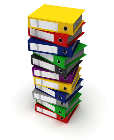 Stack of Bindersの写真素材