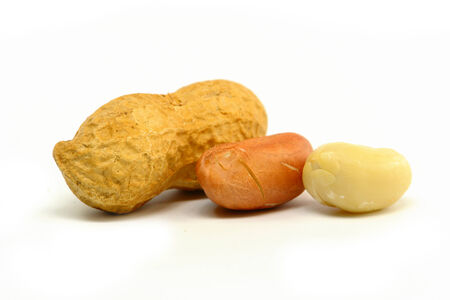 Peanuts on white
