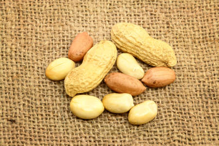 Peeled Peanutsの写真素材