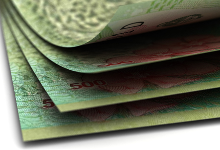 Argentina Pesos Closeup