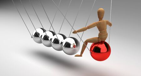 Newton's Cradle With People