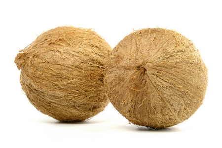 Double Coconut isolated on white background